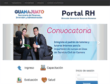 Tablet Screenshot of portalrh.guanajuato.gob.mx