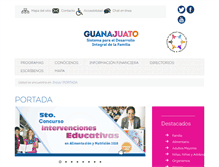 Tablet Screenshot of dif.guanajuato.gob.mx
