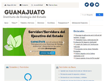 Tablet Screenshot of ecologia.guanajuato.gob.mx
